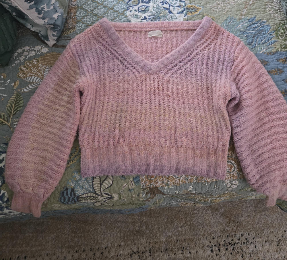 Urban Outfitters Pink V-Neck Sweater